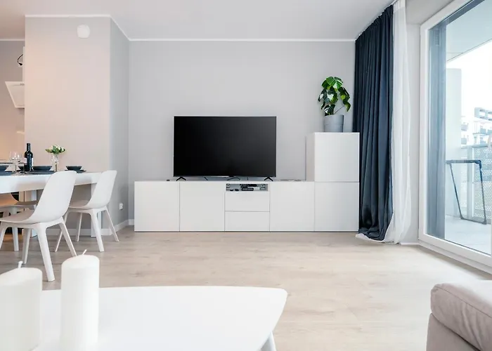 Apartmán 72m2 Manufaktura Prestige With Parking By Rentujemy Lodž